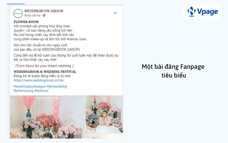 Một bài đăng bán hàng trên Fanpage tiêu biểu 