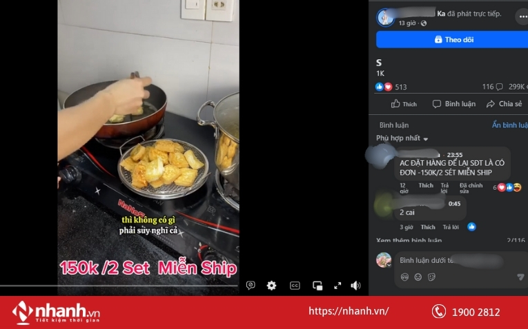 Livestream trên Fanpage