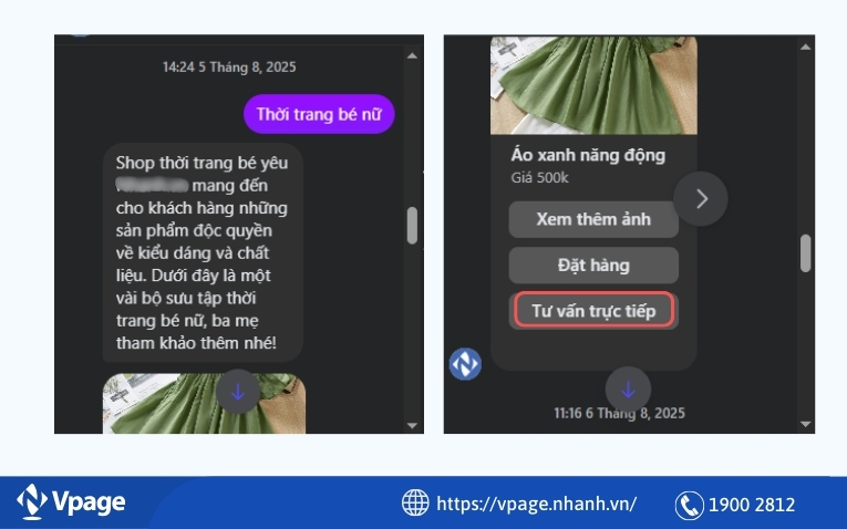 Chuyển qua người thật tư vấn cho khách hàng