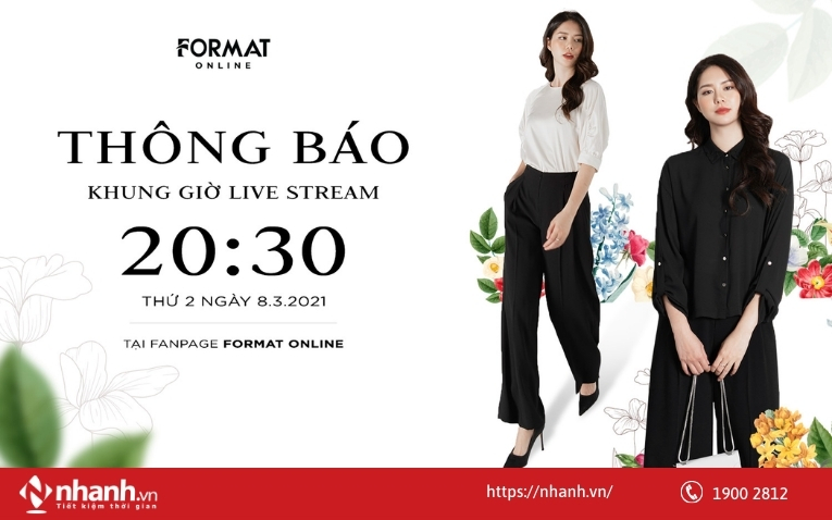 Thông báo lịch trình livestream