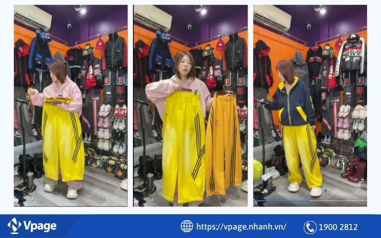 Một buổi livestream bán hàng trên Faecbook