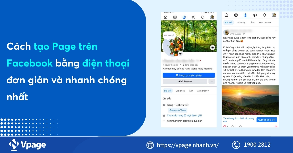 Cách tạo Page trên Facebook bằng điện thoại đơn giản và nhanh chóng nhất