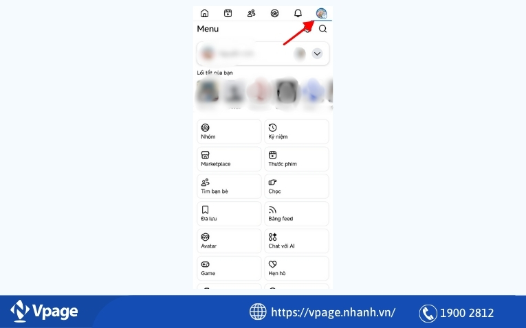 Chọn biểu tượng Avatar