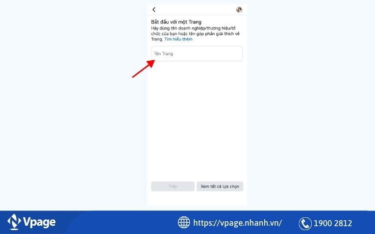 Nhập tên của Trang