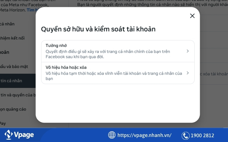 Xóa tài khoản Facebook cá nhân 