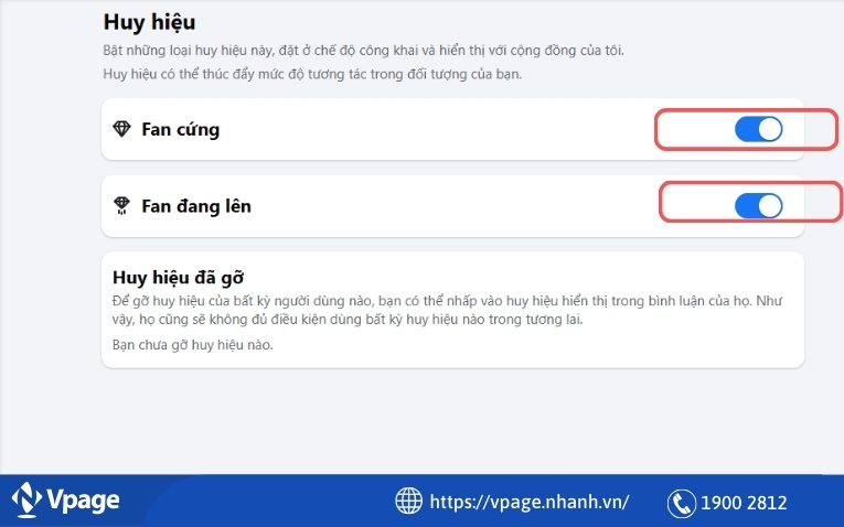 Bật huy hiệu Fan cứng, Fan đang lên