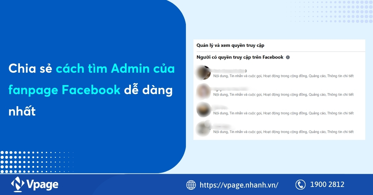 Chia sẻ cách tìm Admin của fanpage Facebook dễ dàng nhất