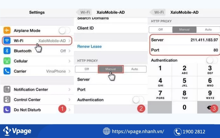 Thay đổi Proxy trên iPhone 