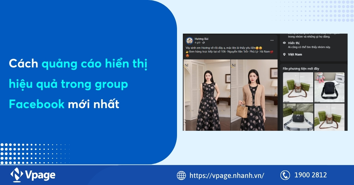 Cách quảng cáo hiển thị hiệu quả trong group Facebook mới nhất 