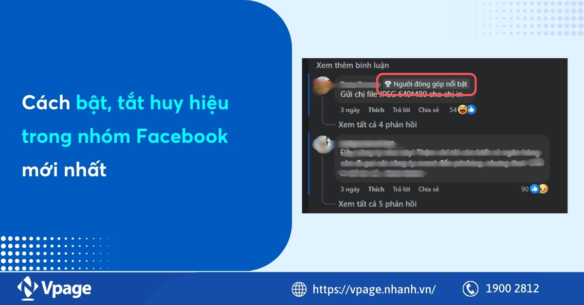 Cách bật, tắt huy hiệu trong nhóm Facebook mới nhất