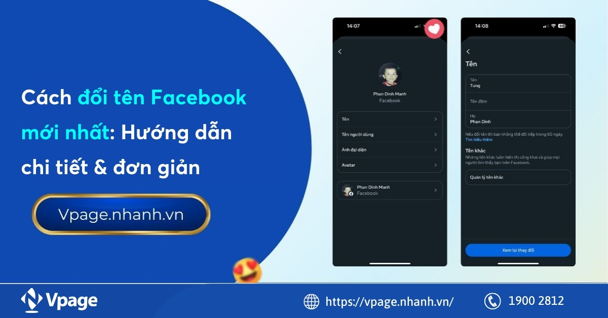 Cách đổi tên Facebook mới nhất: Hướng dẫn chi tiết & đơn giản