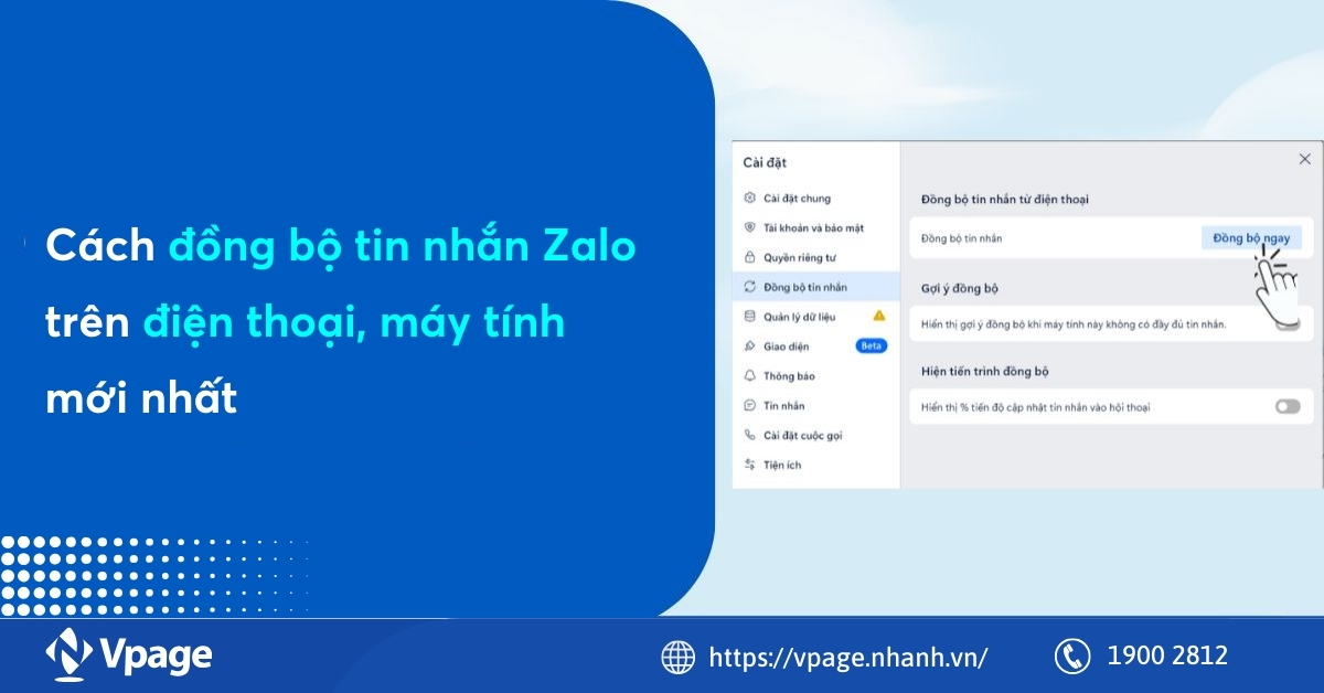 Cách đồng bộ tin nhắn Zalo trên điện thoại, máy tính mới nhất 