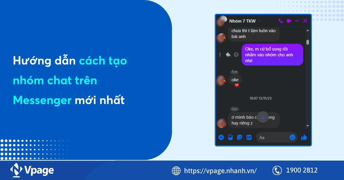 Hướng dẫn cách tạo nhóm chat trên Messenger mới nhất 