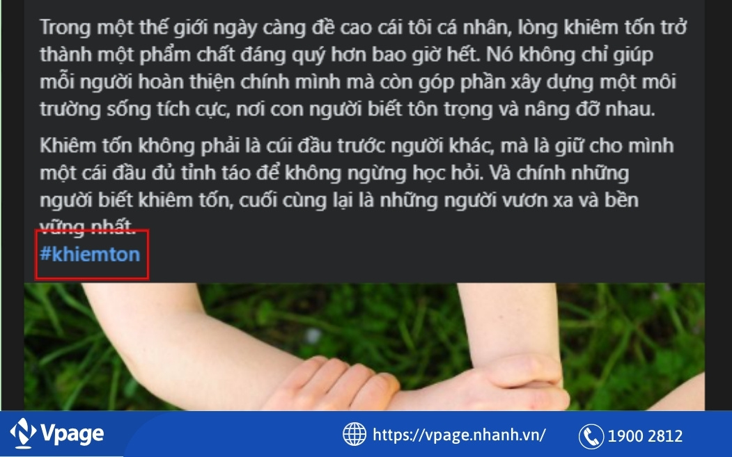 Sử dụng hashtag liên quan trong bài đăng