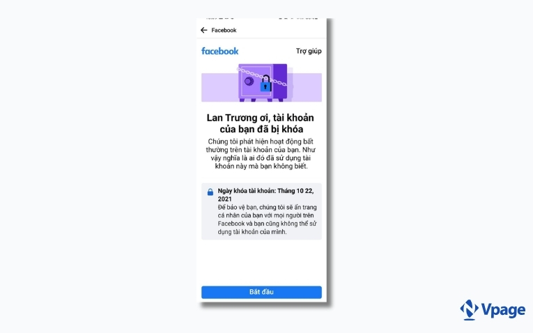 Do vi phạm tiêu chuẩn cộng đồng Facebook