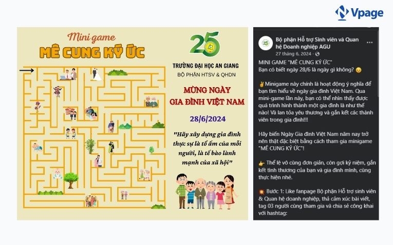 Tổ chức minigame trên Fanpage 