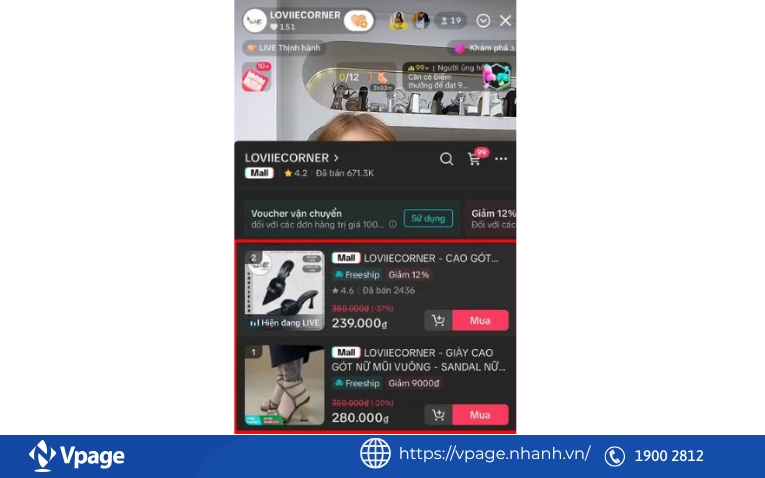 Cách mua hàng trên Tiktok khi đang Live stream