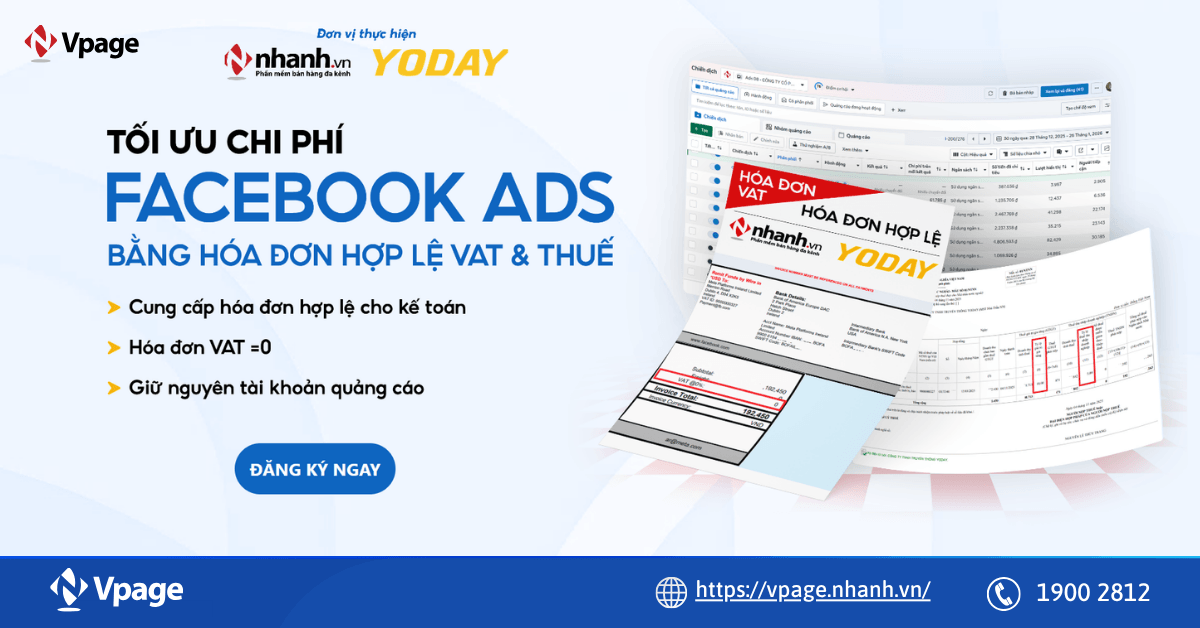 [META VAT BILLING] Tối ưu chi phí Facebook Ads - Hợp lệ hóa đơn VAT & Thuế