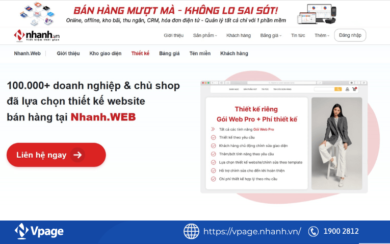 Dịch vụ thiết kế Landing Page chuyên nghiệp tại Nhanh.vn