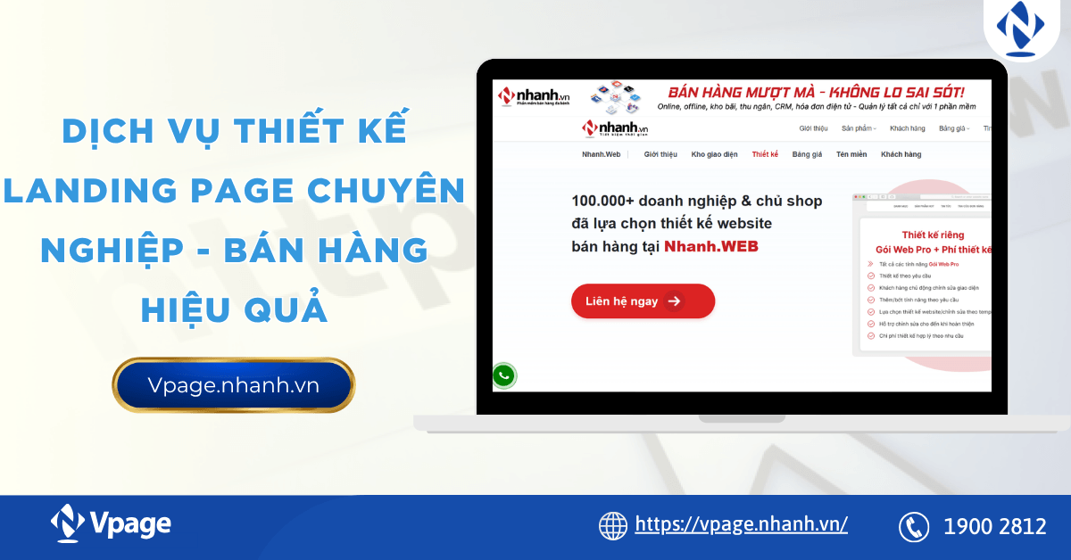 Dịch vụ thiết kế Landing Page chuyên nghiệp - bán hàng hiệu quả