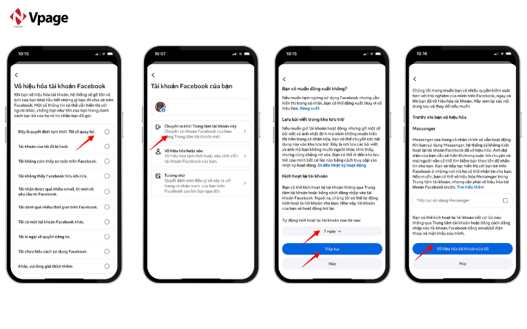 Nhập mật khẩu và thực hiện các thao tác hoàn thiện vô hiệu hóa