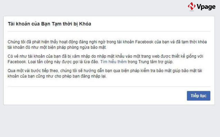 Khôi phục tài khoản khi bị khóa do nhập sai mật khẩu