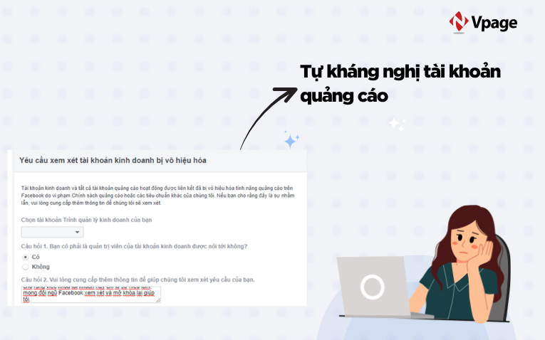 Tự kháng nghị tài khoản quảng cáo