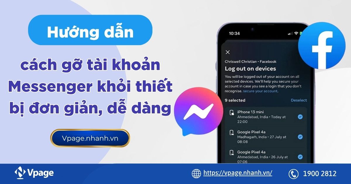 Hướng dẫn cách gỡ tài khoản Messenger khỏi thiết bị đơn giản, dễ dàng