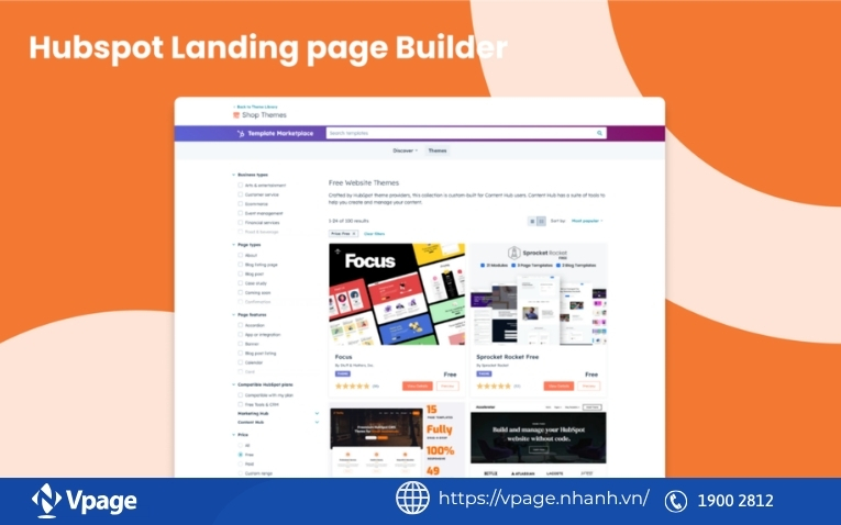 Phần mềm tạo landing page HubspotPhần mềm tạo landing page Hubspot