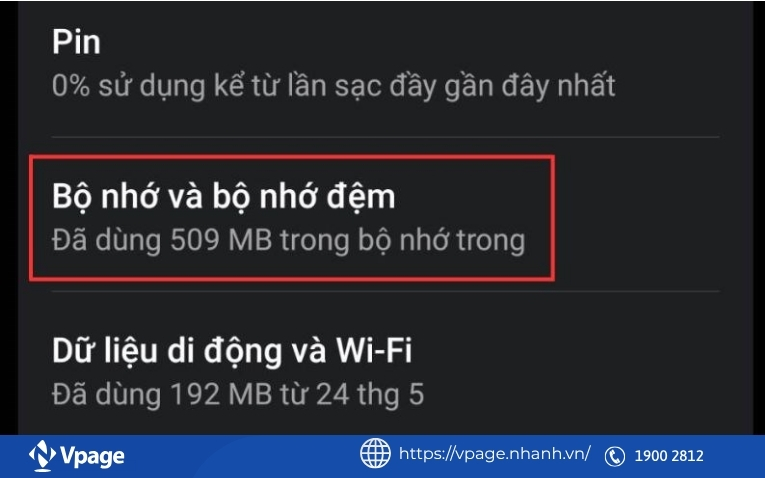 Xóa bộ nhớ đệm