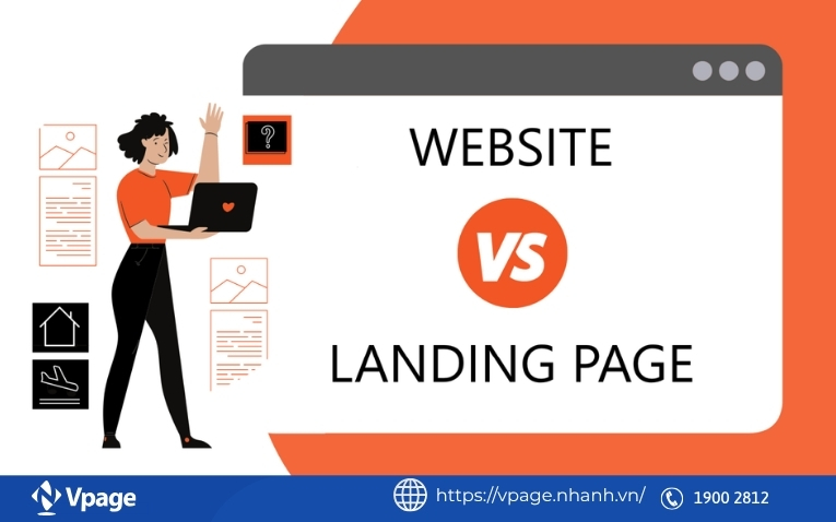 Kết hợp Landing Page và Website cùng lúc