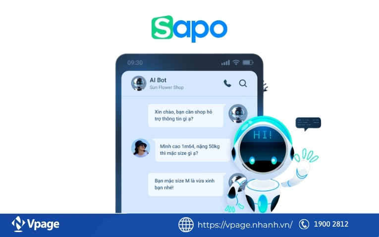 Chat AI Facebook Sapo Chatbot