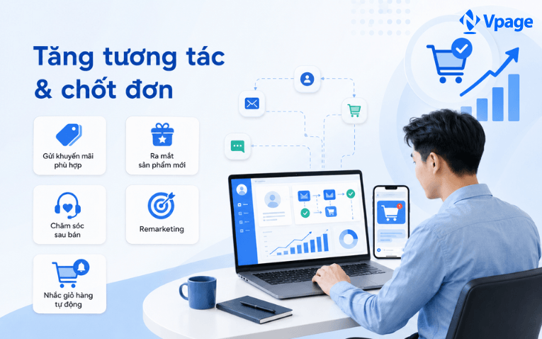 Duy trì tương tác và tăng tỷ lệ chốt đơn hàng