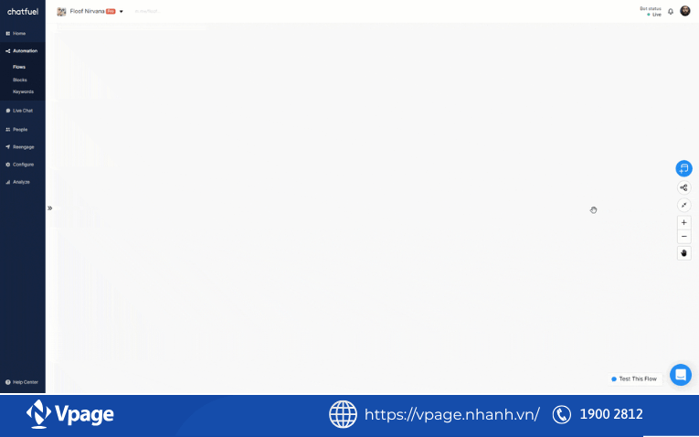 Chọn Điểm vào của chatbot