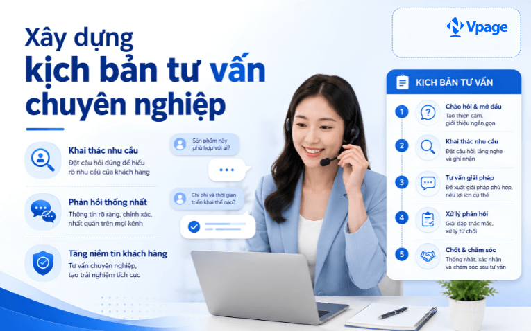 Xây dựng kịch bản tư vấn chuyên nghiệp