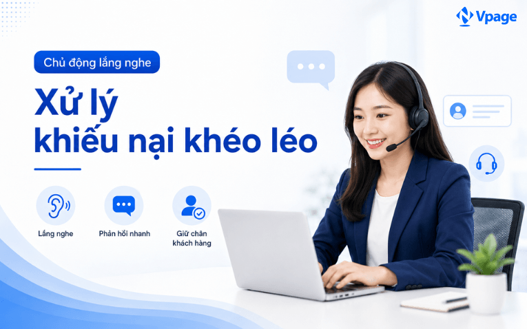 chủ động lắng nghe xử lý khiếu nại khéo léo