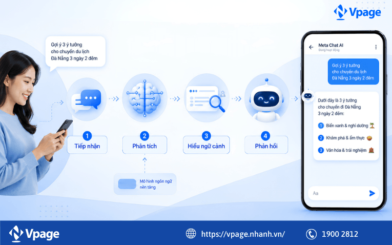 Cách Meta Chat AI Facebook hoạt động 