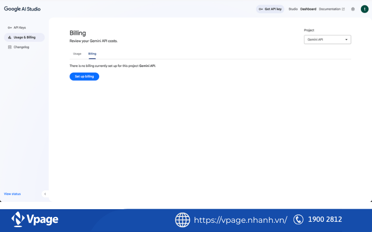 truy cập vào trang cài đặt của Gemini