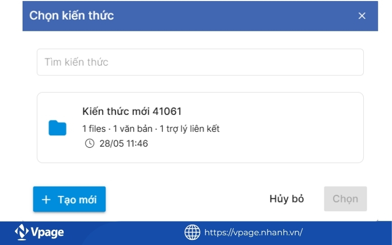 Xây dựng kho kiến thức cho AI