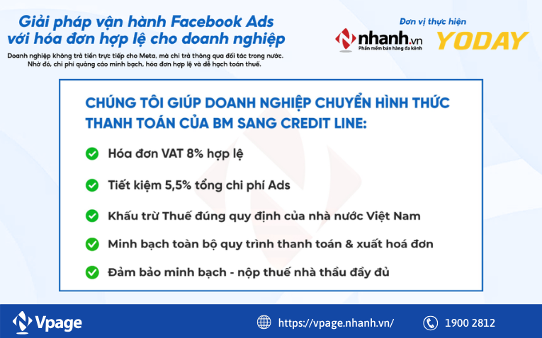 VAT Billing - Giải pháp hợp lệ hóa chi phí quảng cáo Facebook